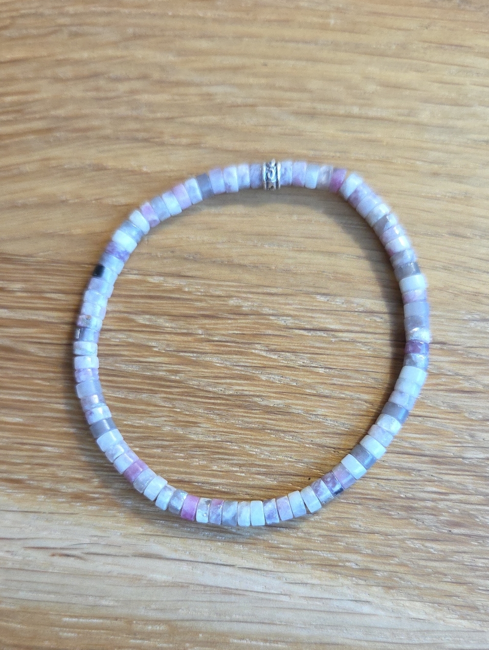 Tourmaline Beaded Stretch Bracelet | Handmade